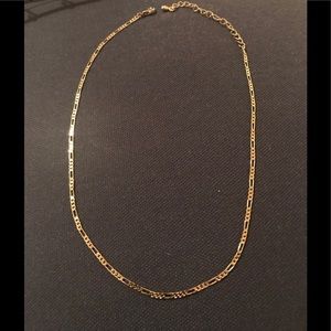 Gold Thin Figaro Necklace